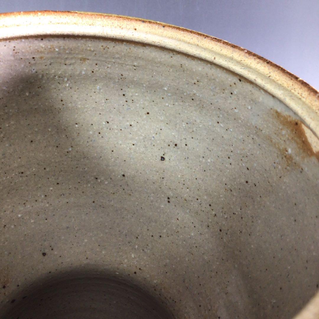 Ｒ５３５　水指　『松古窯　佐久間勝山造』『耳付』『瓢形水指』　共箱　茶道具