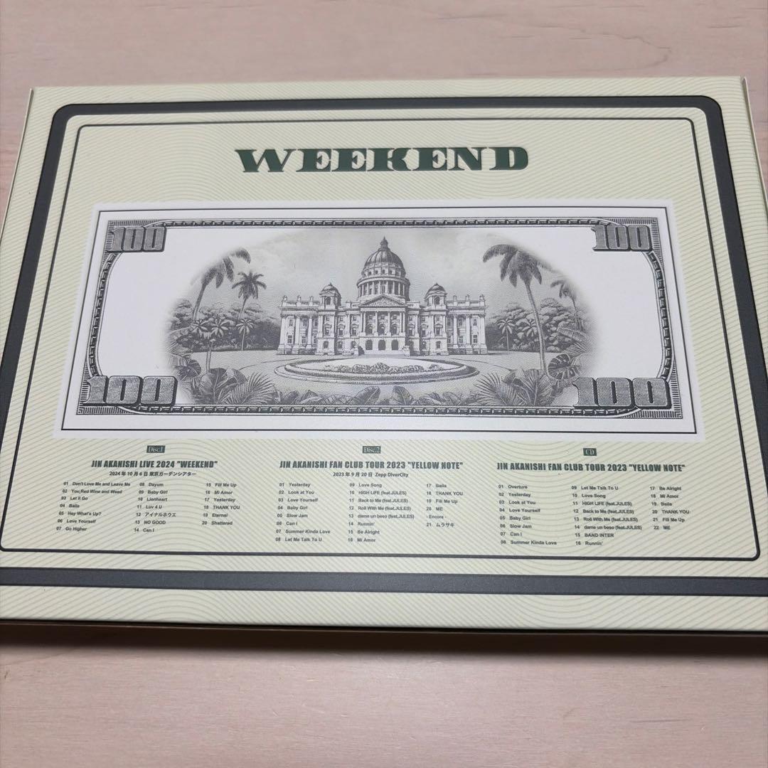 JIN AKANISHI 赤西仁 WEEKEND 特別仕様版 シリアルコード付き