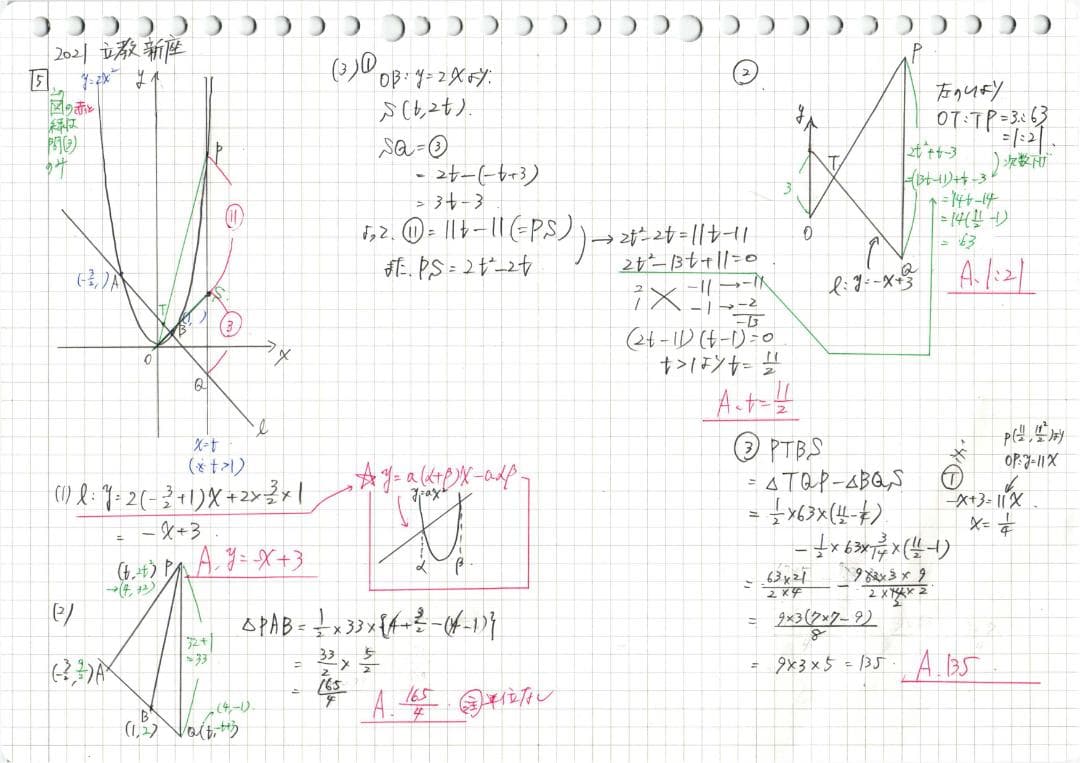 塾講師オリジナル数学解説 立教新座2015-24高校入試 2022-24は動画付