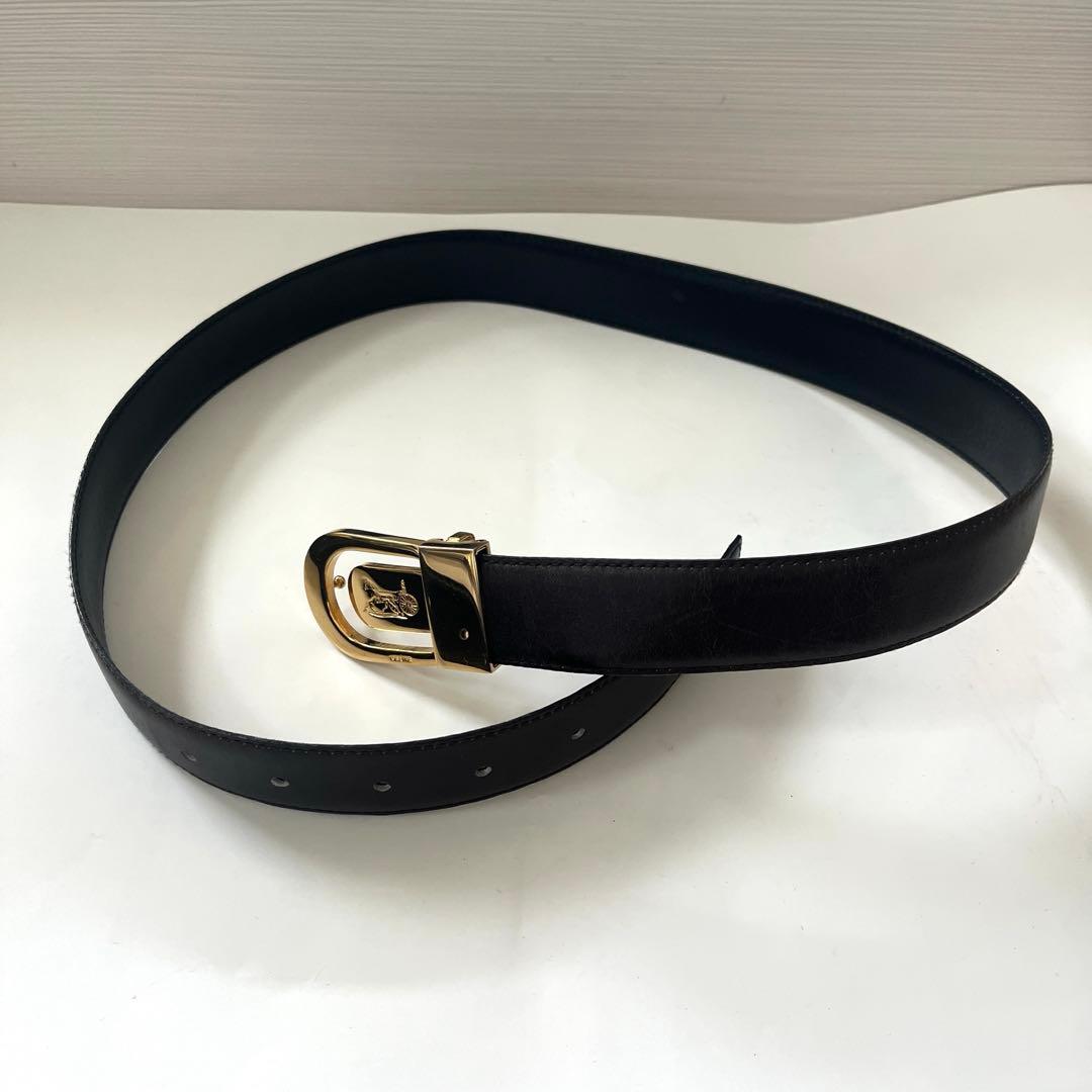 【美品】CELINE セリーヌ ベルト ゴールド金具 ブラウン