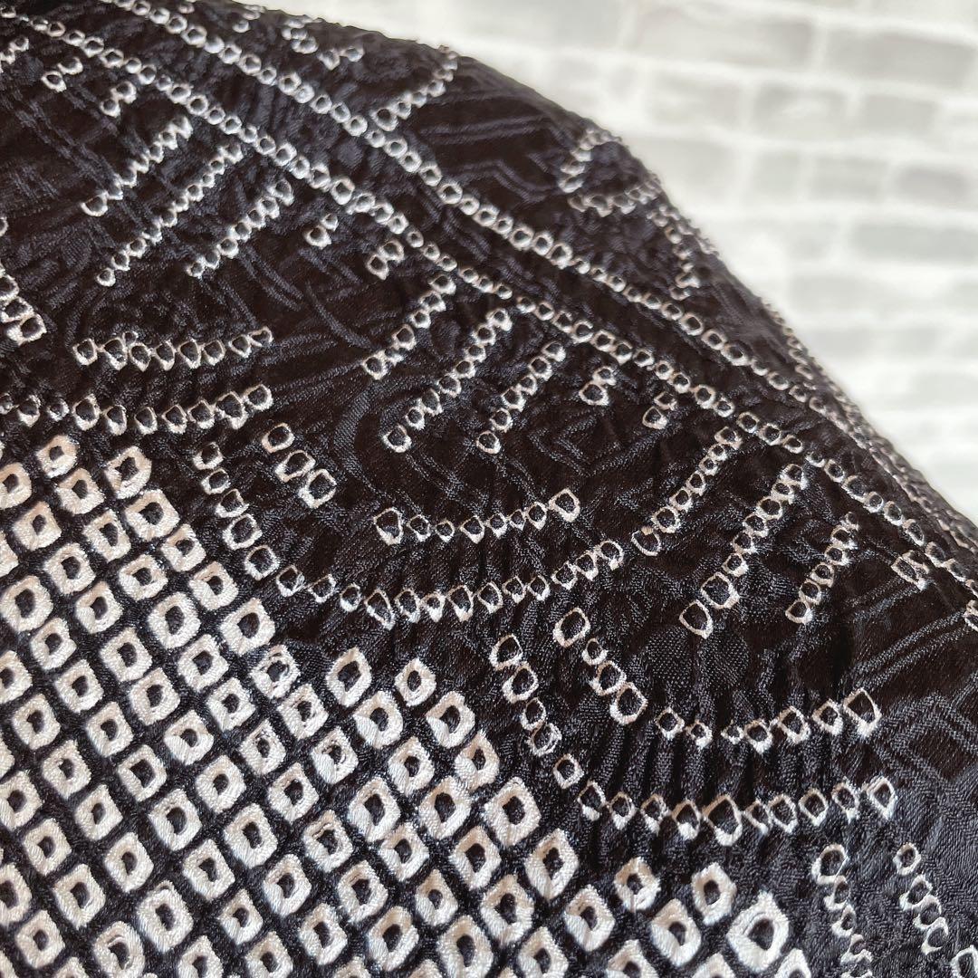 訪問着　フルセット　総絞り　宝相華　モノトーン　入学式　卒業式　着物　Q4