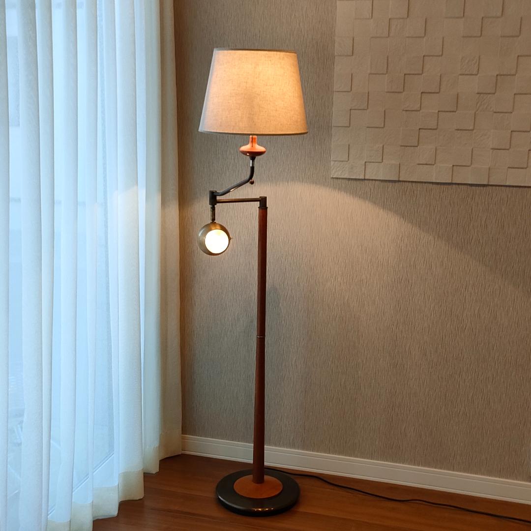 池田製作所　スタンドライト　ヴィンテージ　スウィングアーム　2灯