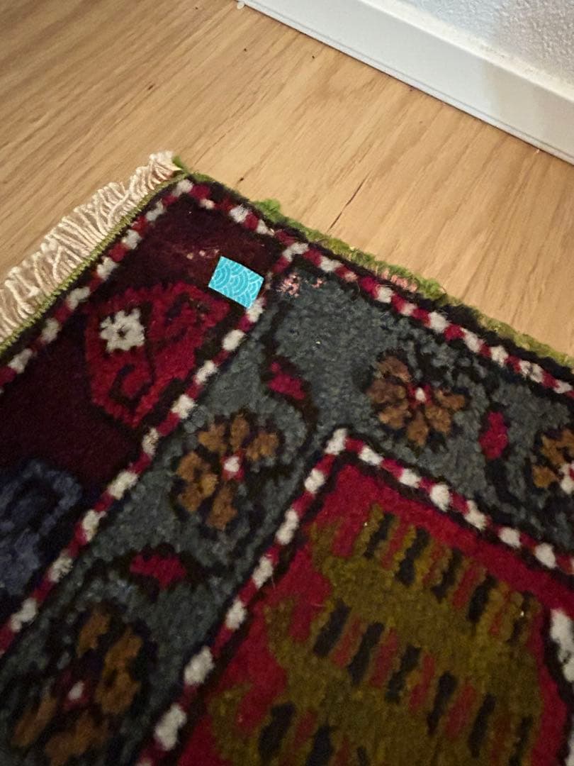 週末セール・トライバルラグ・トルコヴィンテージラグ・ウール約51×100cm