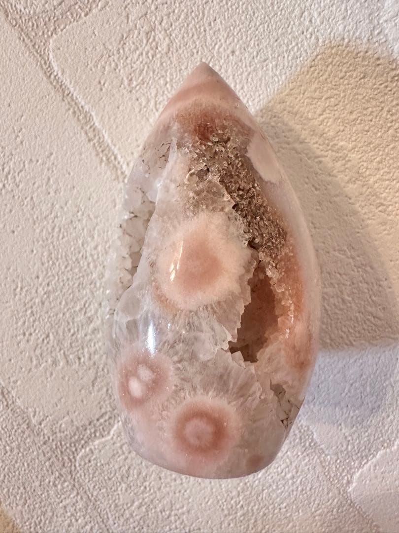 高品質　インカローズ　ロードクロサイト　タワー　六角柱