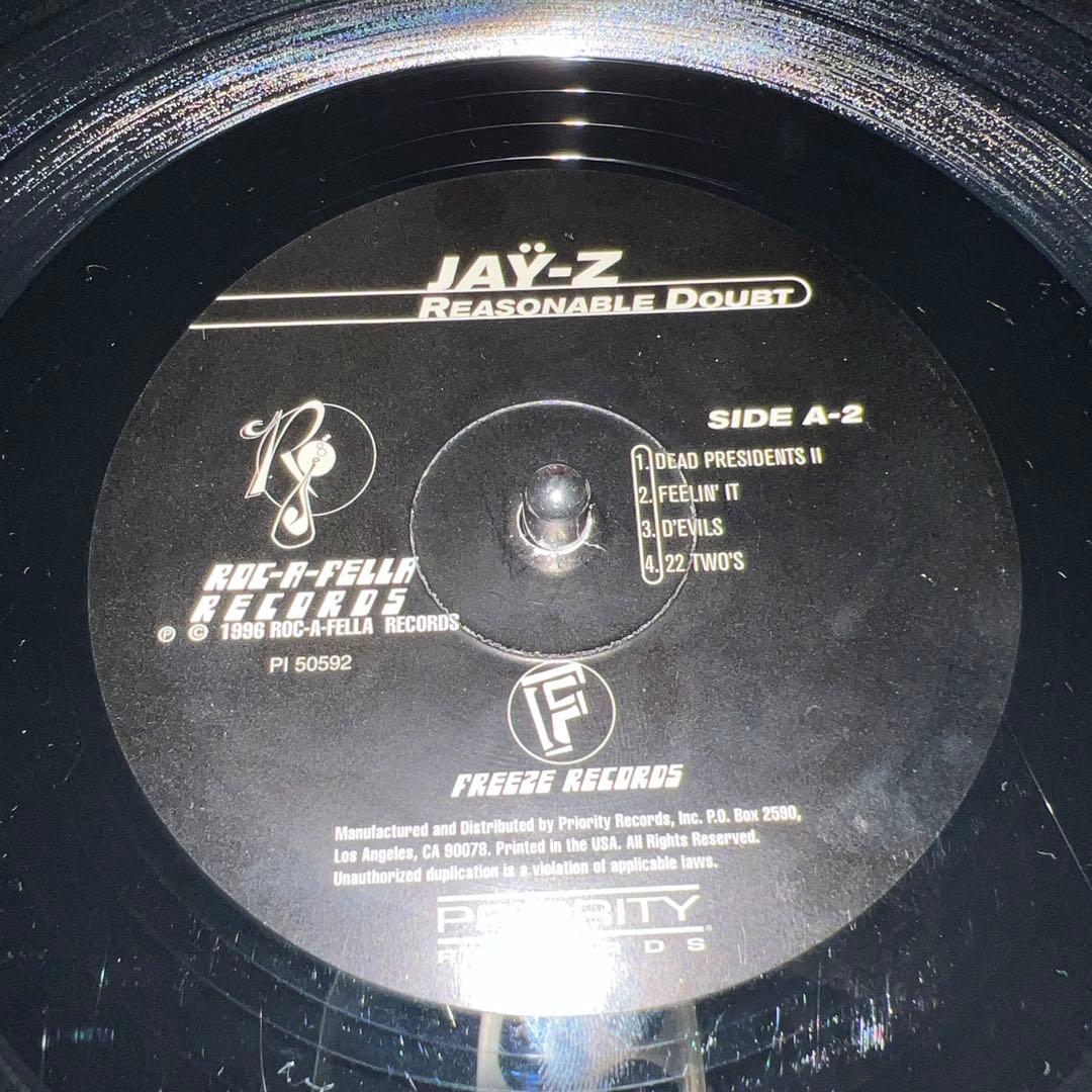 使用感あり JAY-Z REASONABLE DOUBT 2LP