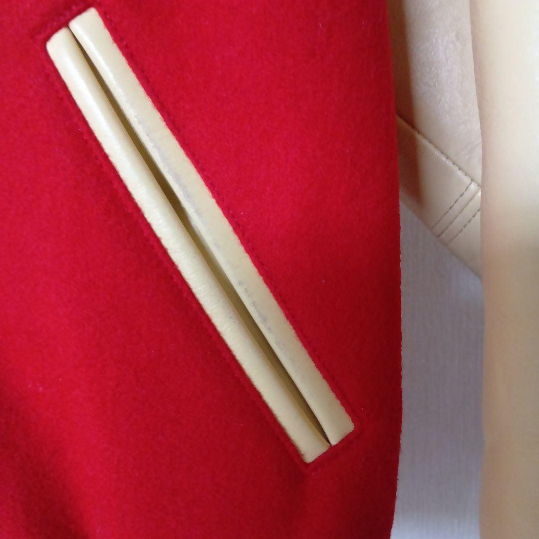 鶺*鴒様 VAN JACKET INC. スタジャン レッド/ベージュ