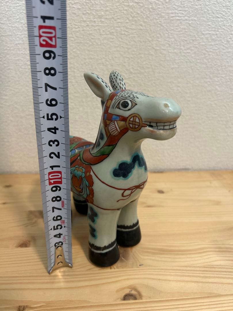 【午年に】有田焼 円左エ門窯 色絵 馬 置物 縁起物／インテリア