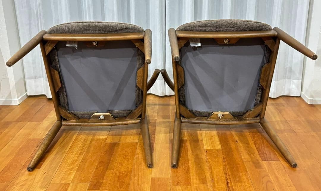 【希少ブラウン✨】ニトリ NコレクションC-01D ダイニングチェア2脚