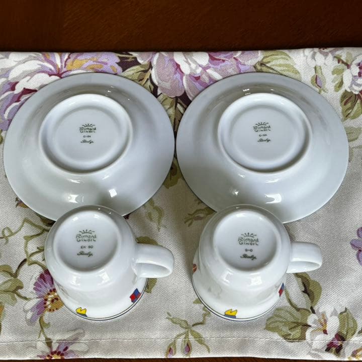 【美品】リチャードジノリ★クリッパー★デミタスC/S ペア