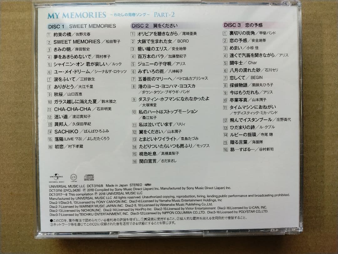 マイメモリーズ わたしの青春ソング 全128曲 CD8枚
