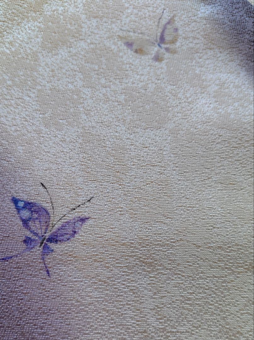 染色作家 胡蝶蘭　名古屋帯