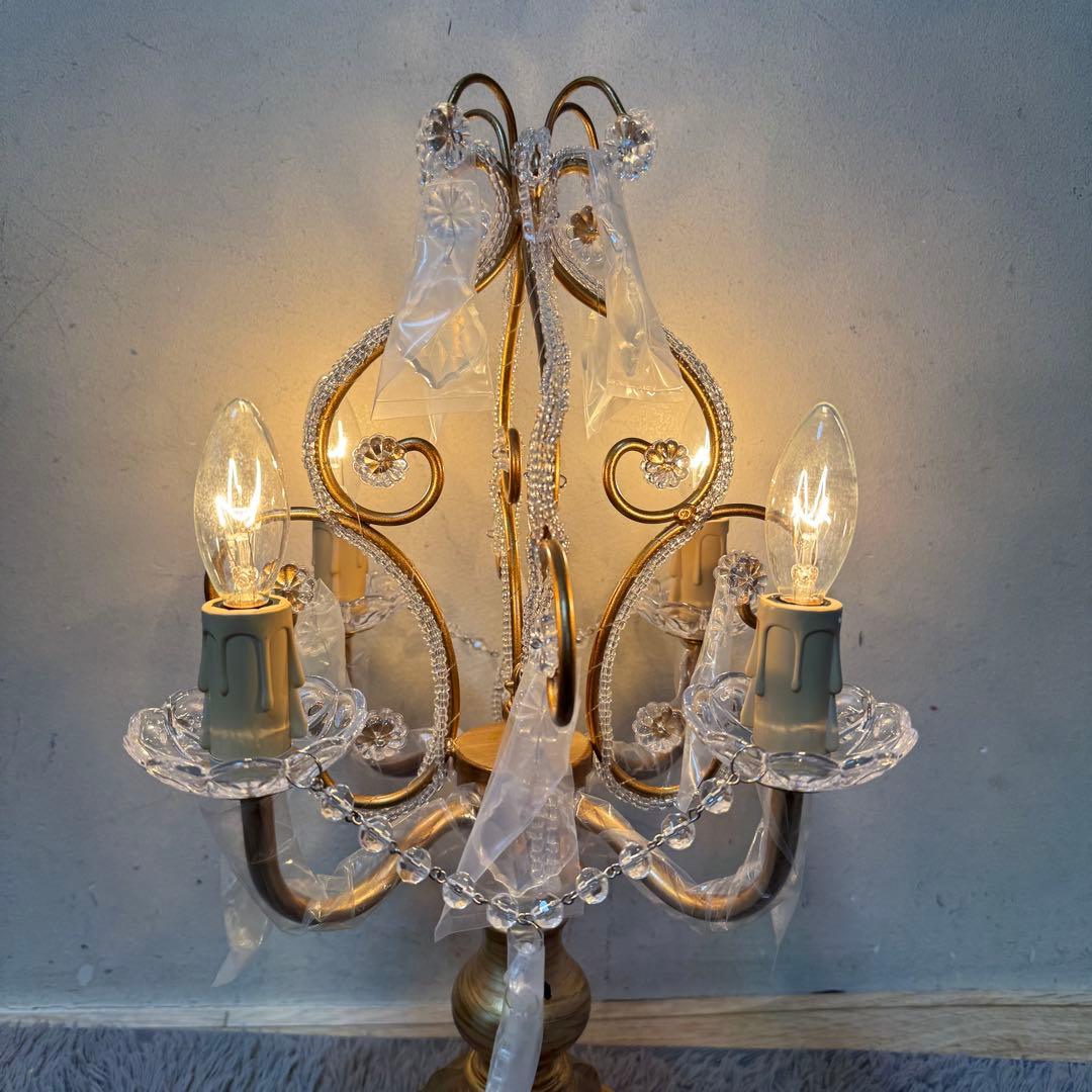 卓上シャンデリア テーブルランプ ケフェウス2 4灯 アンティークゴールド