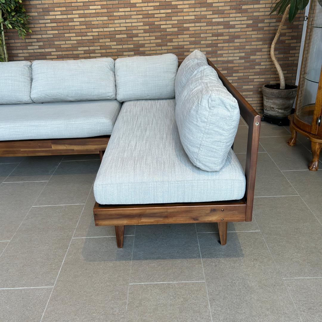 ２個口のa 美品 ♥ unico　ウニコ　コーナーソファー ベンチセット