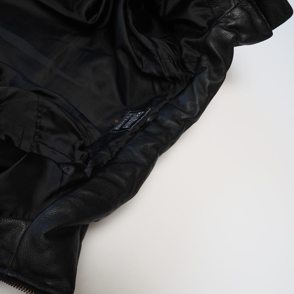 美品 プロテクターフル装備 KADOYA ライディング レザーダウンジャケット