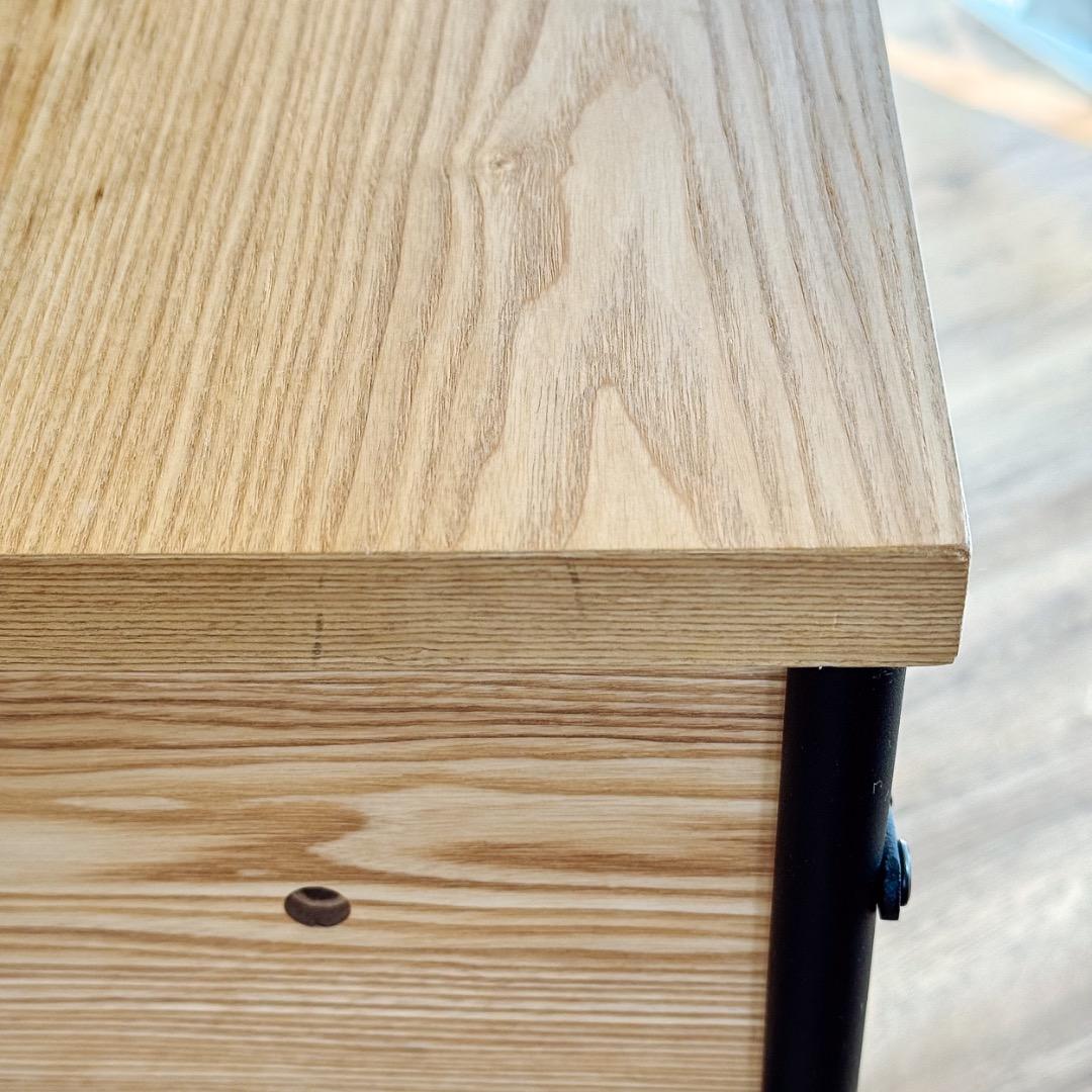 LOWYA PCデスク 引き出し天然木使用ヴィンテージオフィス【販売終了品】