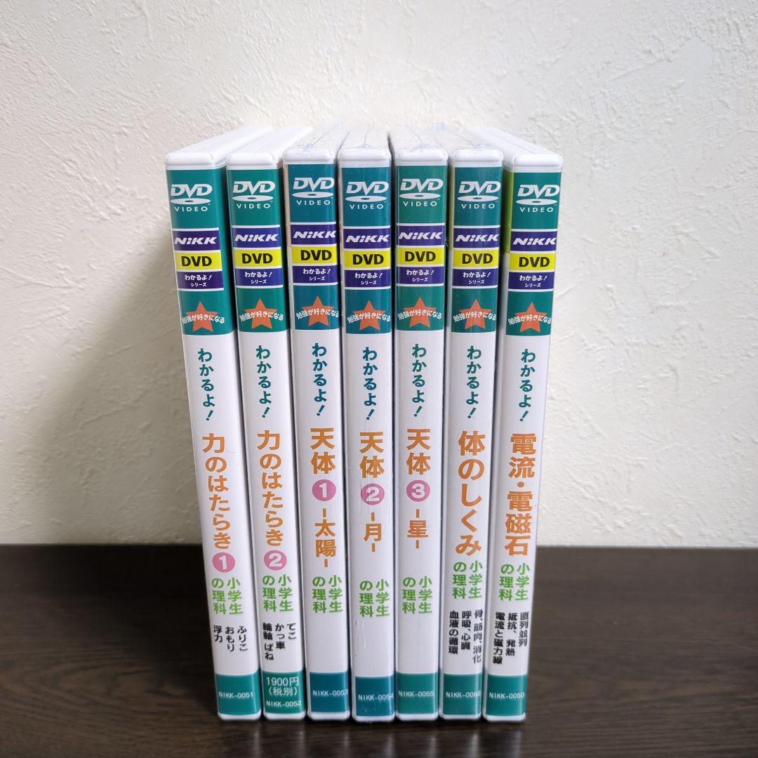 NiKKニック映像 わかるよ！シリーズ 小学生の理科 DVD7本セット