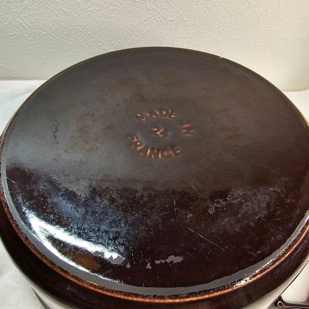 廃盤 Staub ストウブ 24cm パープル ナス オーベルジン