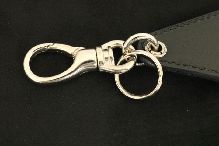 24SS【新品】☆CALEE：シルバー925　スターコンチョ　レザーキーリング