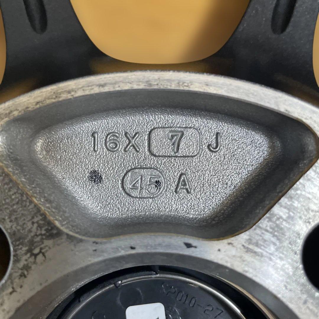 エンケイホイール16インチ7j4穴PCD100 インセット45.PF09.2本