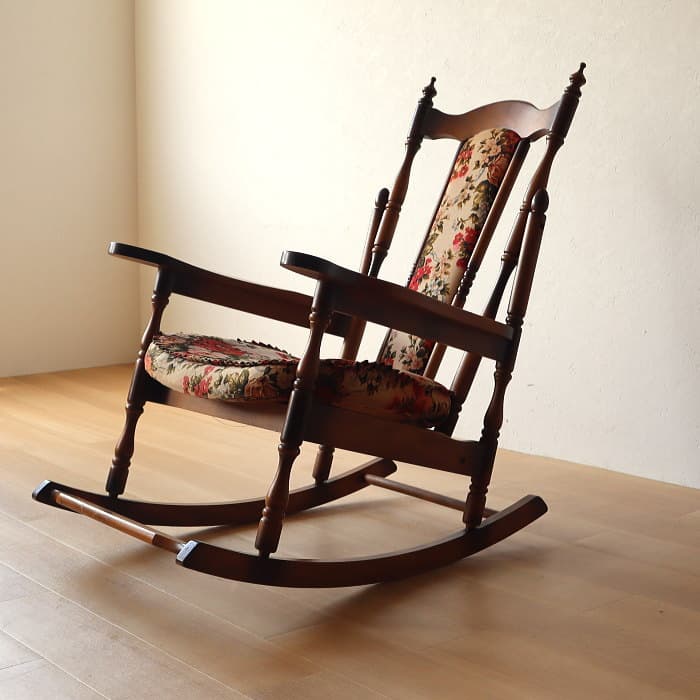 アンティーク ロッキングチェア レトロ 古家具 ブナ材