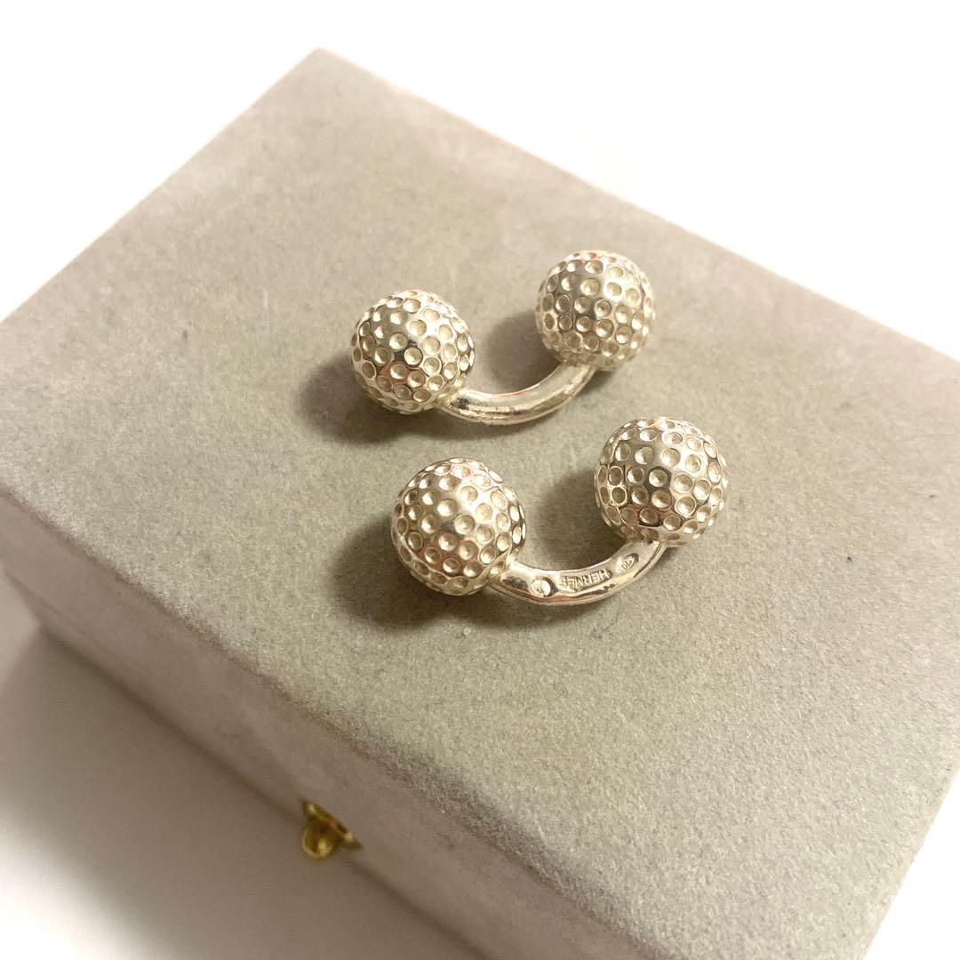 HERMES silver925 ボールカフス　vintage