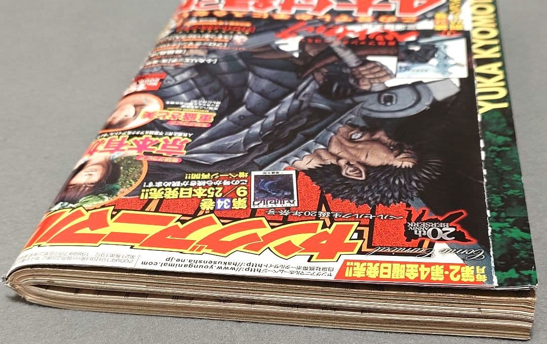 ヤングアニマル2009年19号ベルセルク表紙★別カバー&ポスター未切★付録コンプ