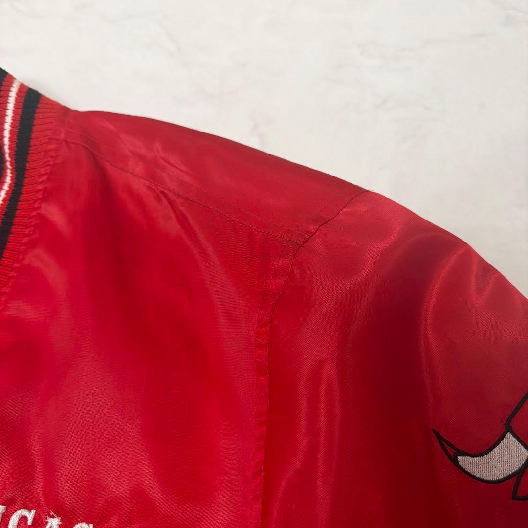 JH Design　NBA　シカゴブルズ　スタジャン　刺繍ロゴ　両面ロゴ