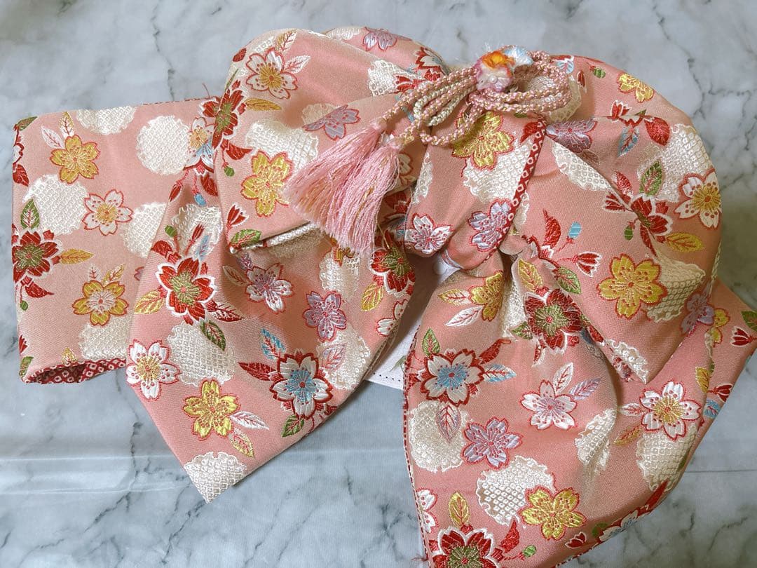 パステル黄色♡七五三　7歳　フルセット　一式　ピンク