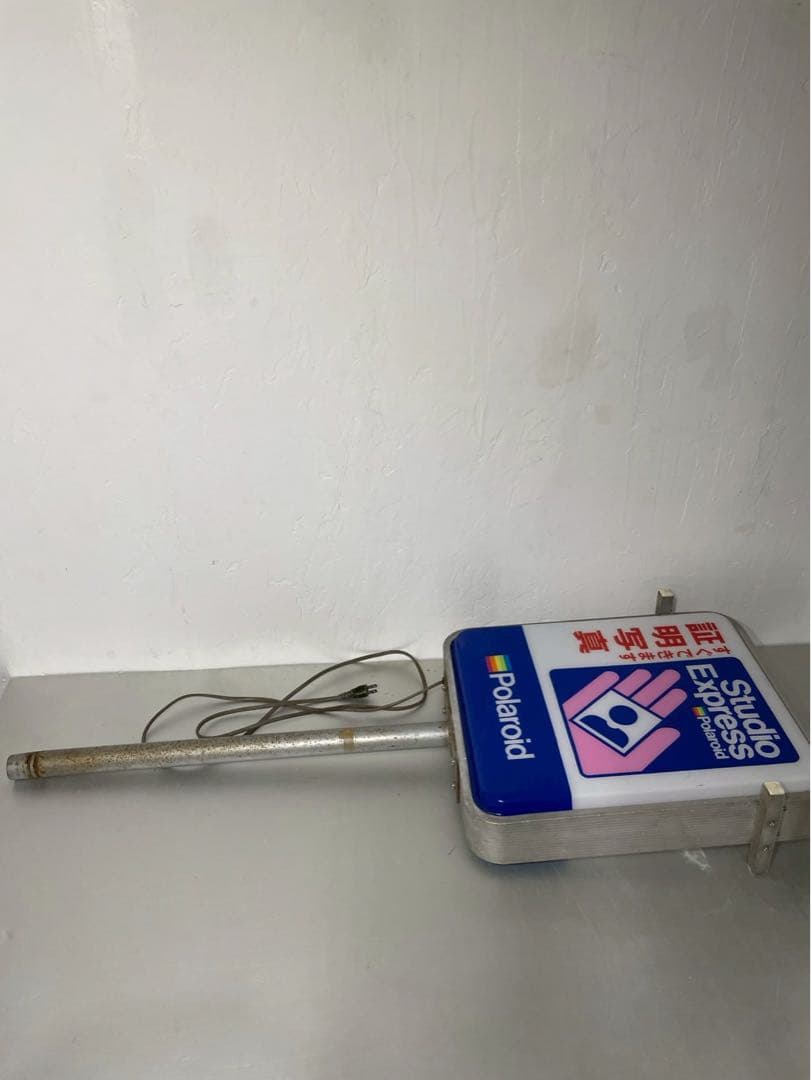 希少 レトロ ポラロイド 店頭 看板 電飾看板 Studio Express