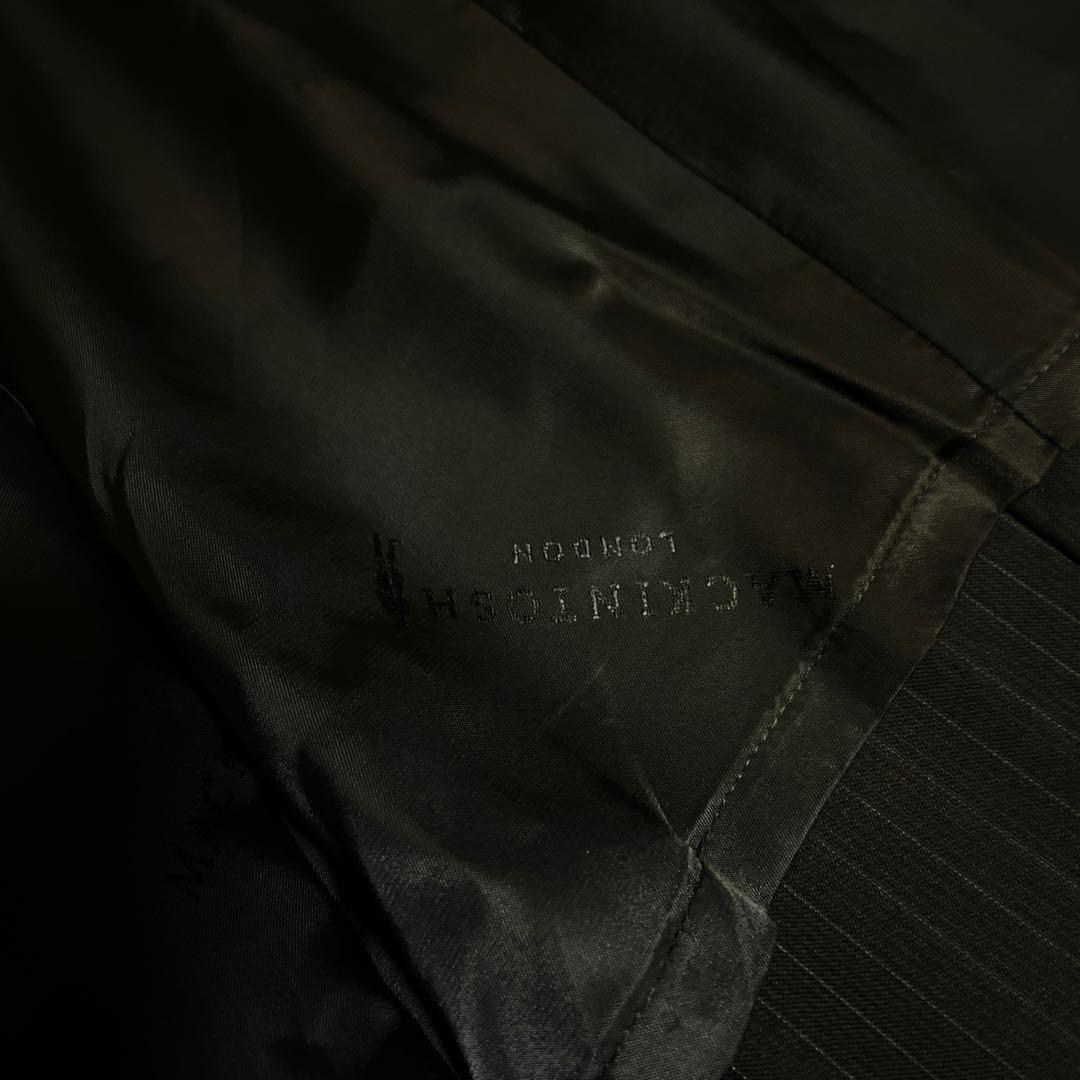 極美品☆マッキントッシュロンドン☆スーツセットアップ☆ストライプ柄☆ネイビー☆L