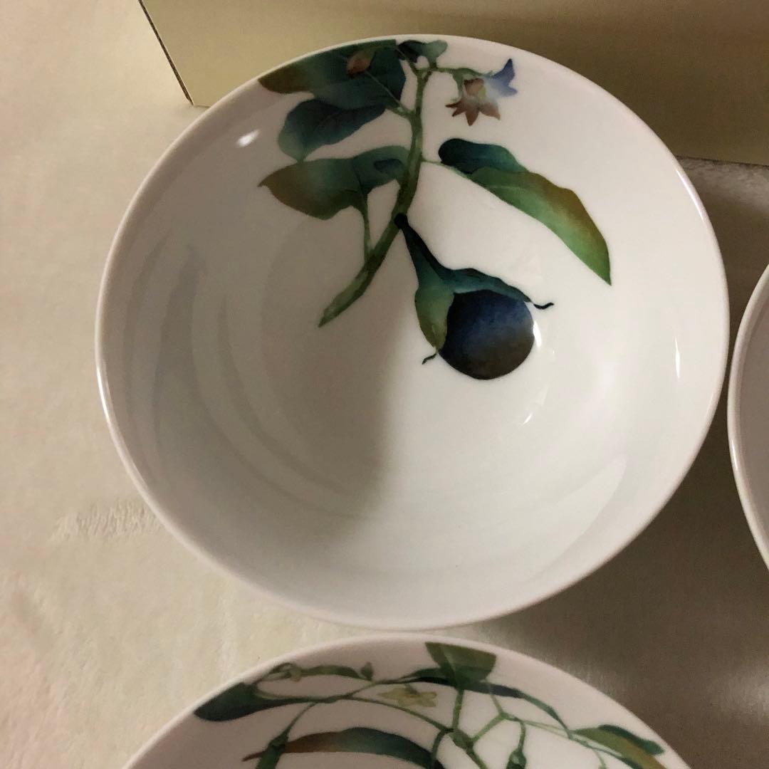 新品 Noritake ボウル 14㎝ 絵変わりセット 京香旬彩 5個セット