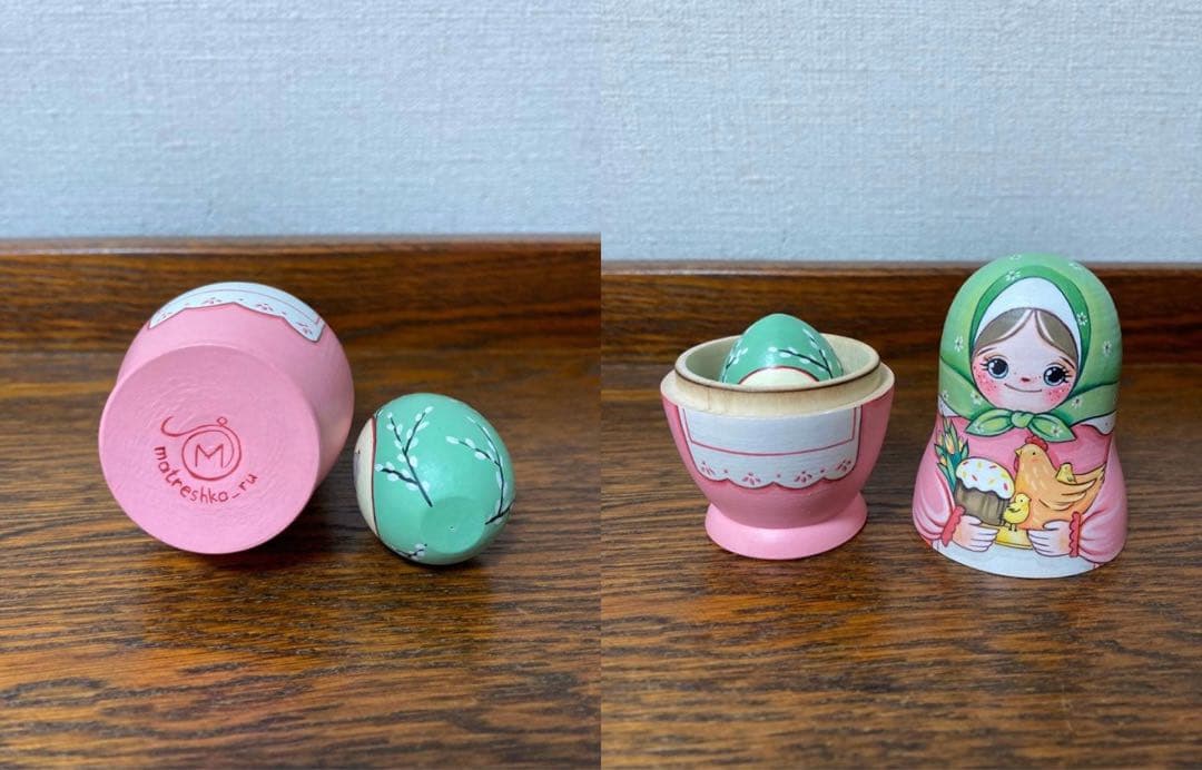 【baron】起き上がりこぼし2点&イースターマトリョーシカ&オーナメント