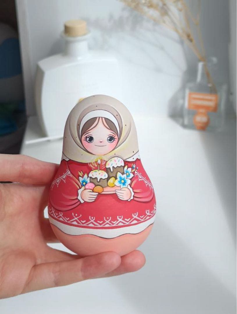 【baron】起き上がりこぼし2点&イースターマトリョーシカ&オーナメント