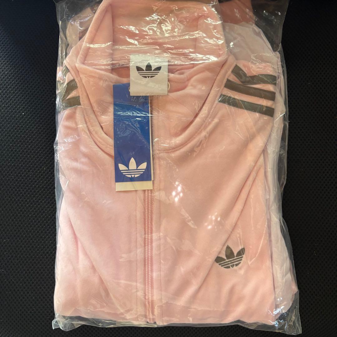新品XL⭐️adidas × Snidel 別注 ベロア トラックトップ ピンク
