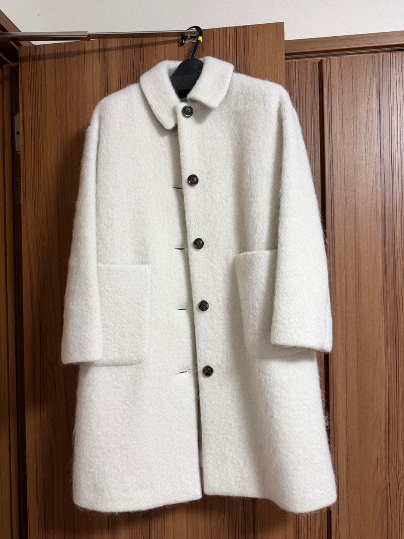 【新品】yori ヨリ ステンカラーシャギーコート 36 サイズ　【完売品】