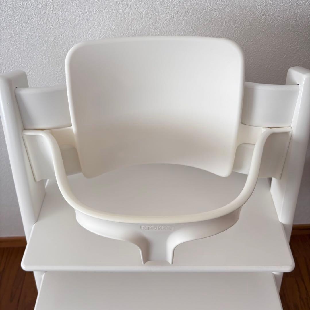 ＊美品＊ストッケ　トリップ トラップ　ベビーチェア+ベビーセット　ホワイト