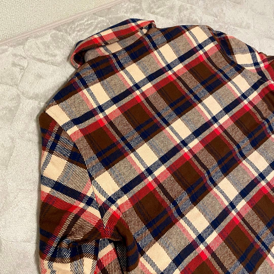 ジャケット・アウター BAPE CHECK CPO ZIP JACKET