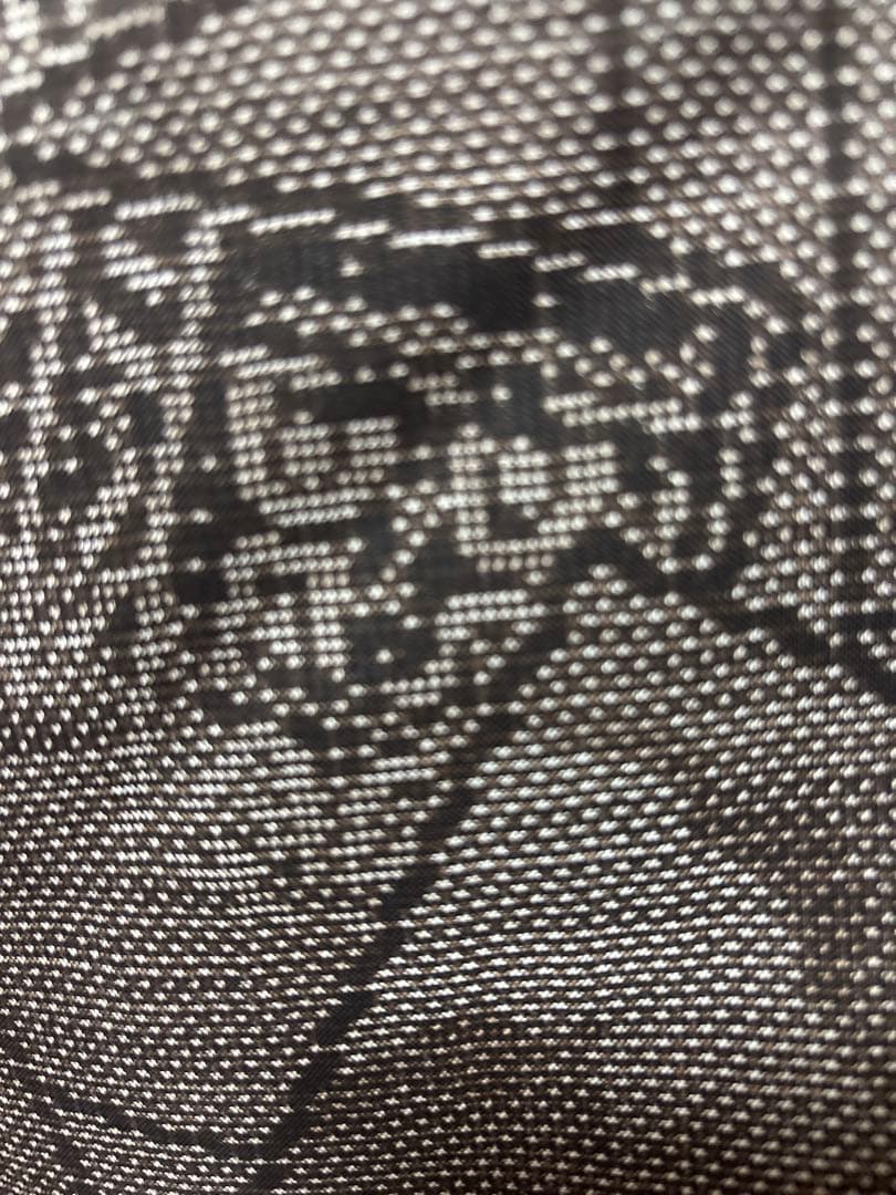 美品　袷　証紙　泥染め　本場奄美大島紬　フルセット　4点　貴重柄　クリスマス