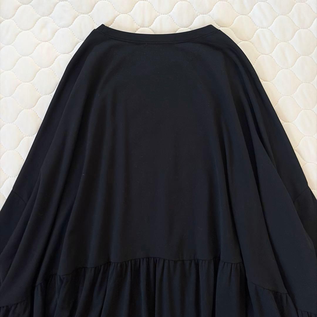 【美品】BEARDSLEY 裏起毛トロミジャージービッグTee ブラック