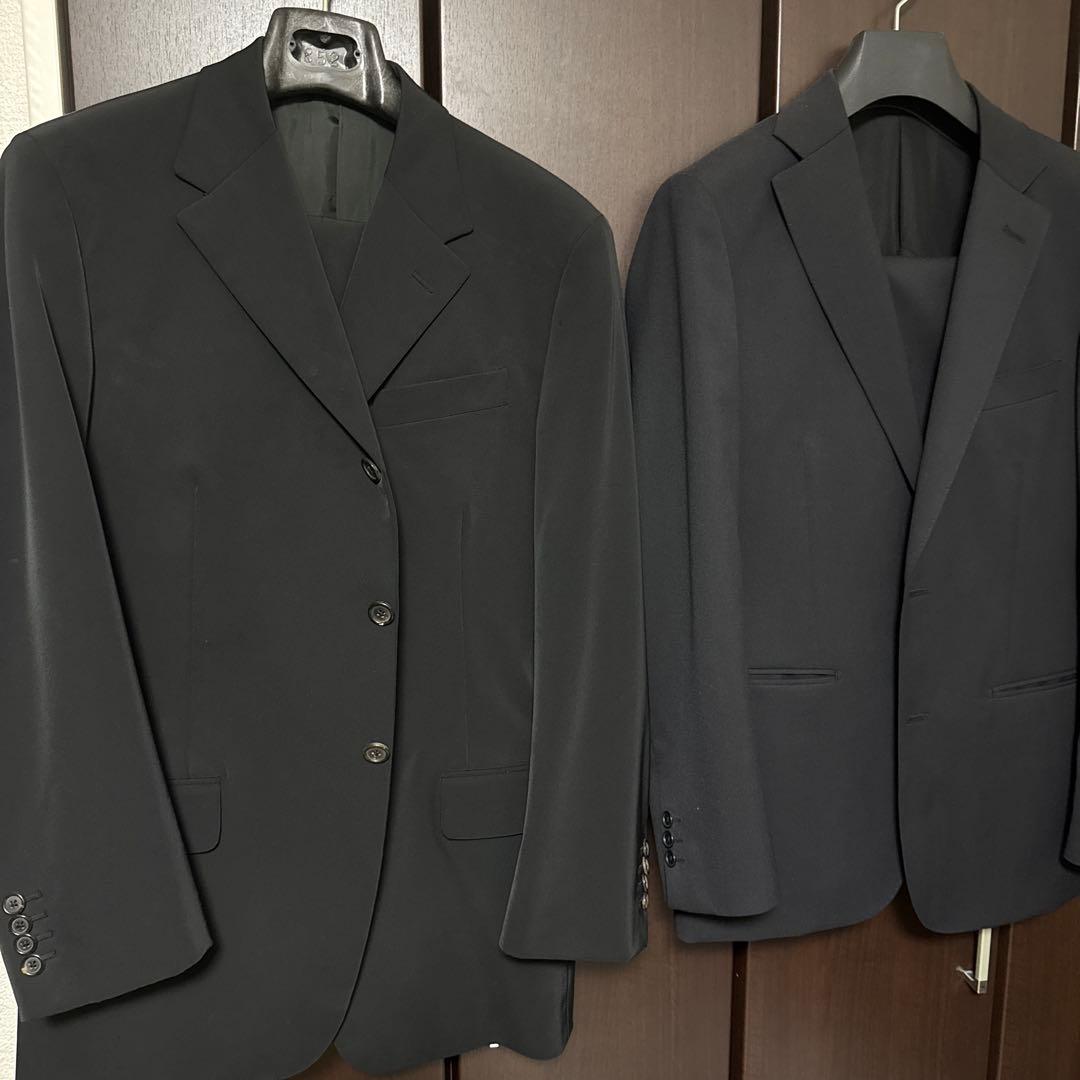 PRADA 2001年　ブラック スーツ セットアップ　48R