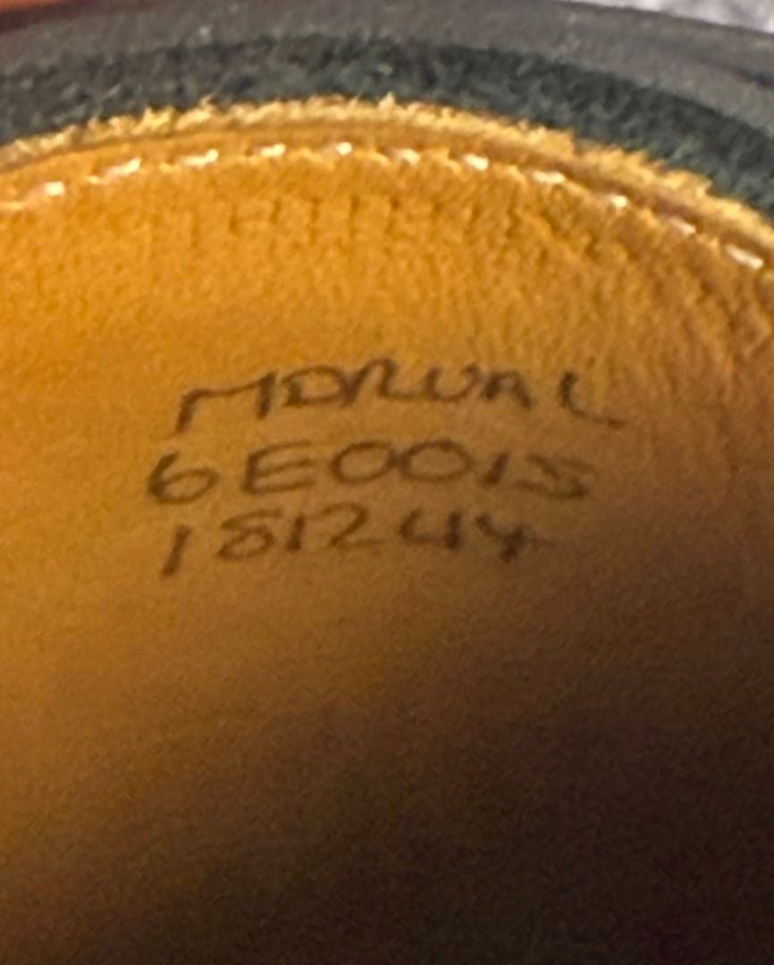 ジョンロブ　モーヴァル　6E　ブラック　0015ラスト　ダブルモンク