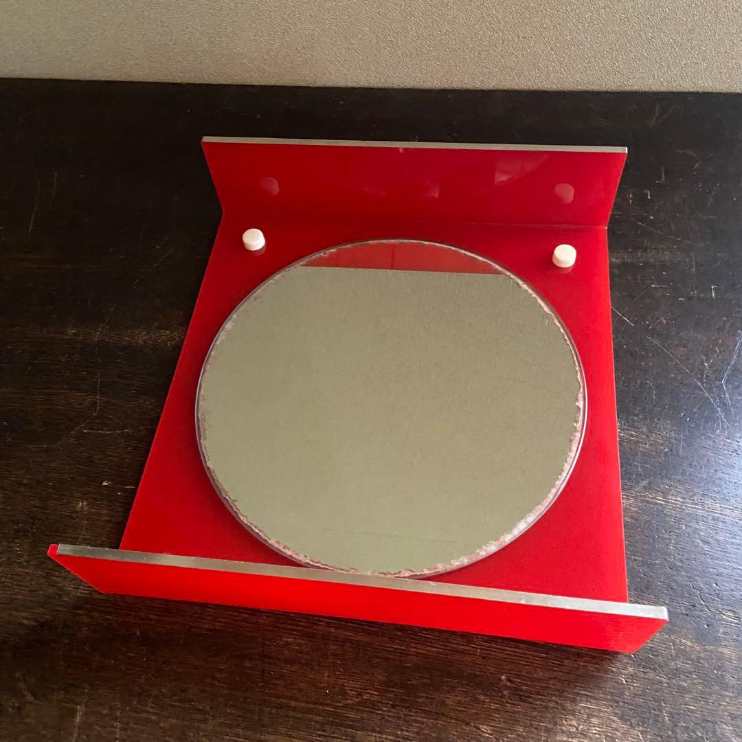 スペースエイジ　壁掛け鏡　´70s ミッドセンチュリー　希少