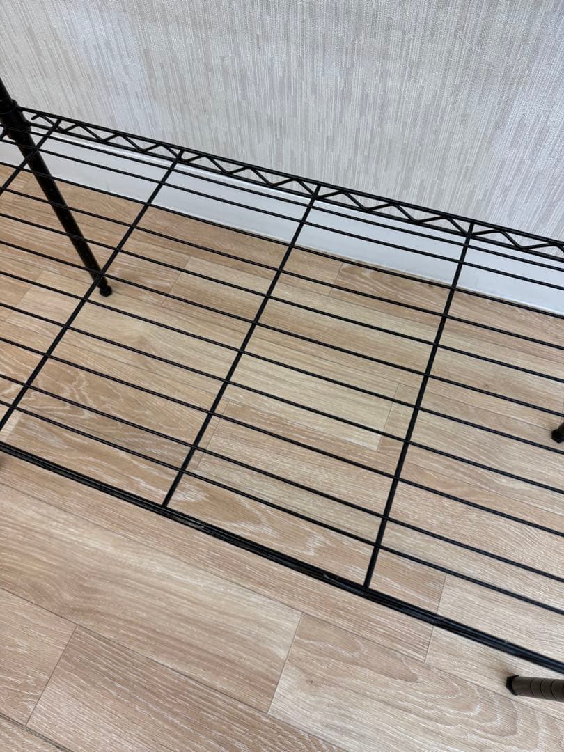 【綺麗め】スチールラック おしゃれ 頑丈 4段　隙間収納 74×34×143