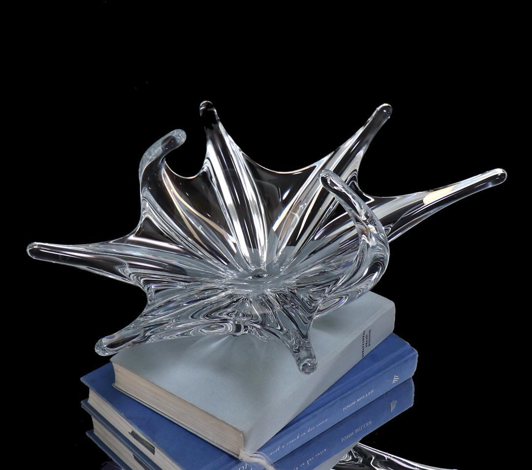 オールド・バカラ1950年特大作品 39.5cm3.6kg コンポートバスケット