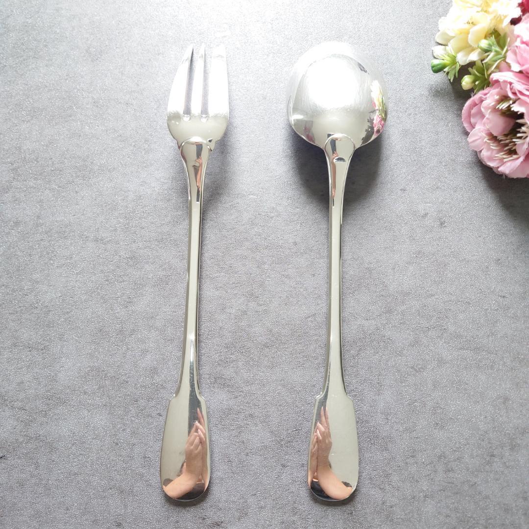 希少 クリストフル クリュニー サービングフォーク サービングスプーン