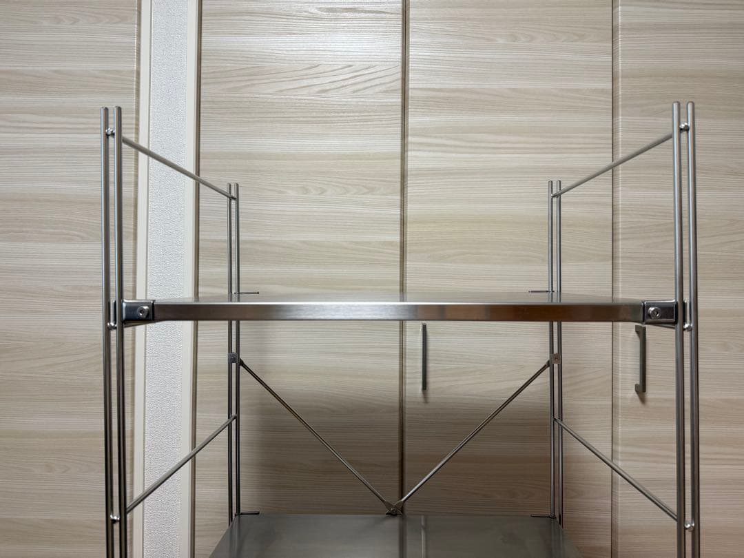 ステンレスユニットシェルフ　ステンレス材棚セット　中