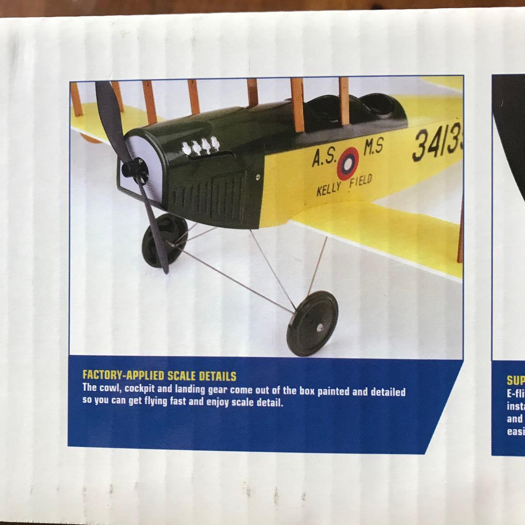 【希少❗️】JN-4 バイプレーン セミスケール　電動ラジコン飛行機キット