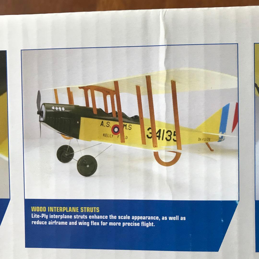 【希少❗️】JN-4 バイプレーン セミスケール　電動ラジコン飛行機キット