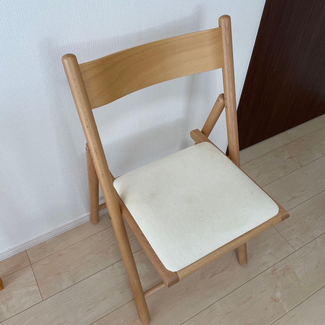 無印良品　折り畳みテーブル・椅子セット　送料込　独り暮らし　新生活