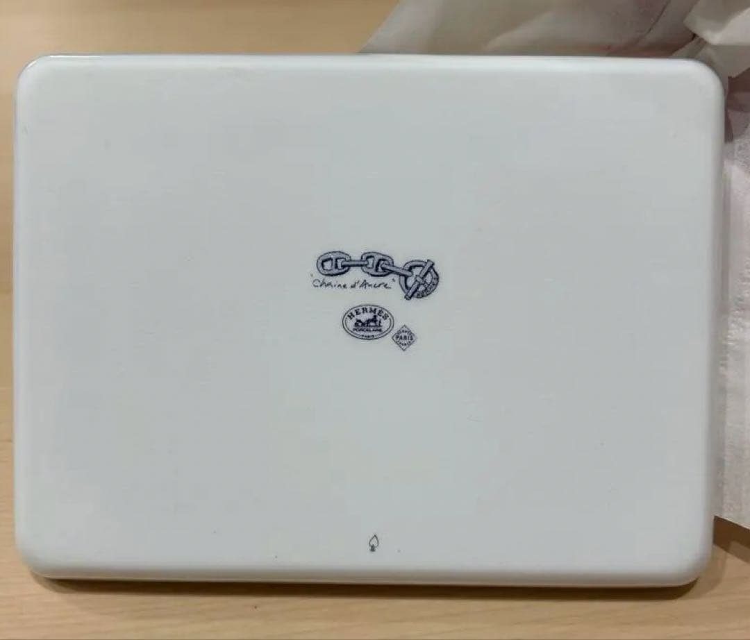 HERMES エルメス　シェーヌダンクル　スクエアプレート